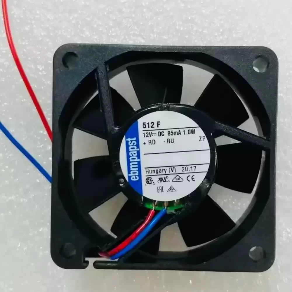 512F ebmpapst 12VDC 50x50x15mm 1W Axial Fan