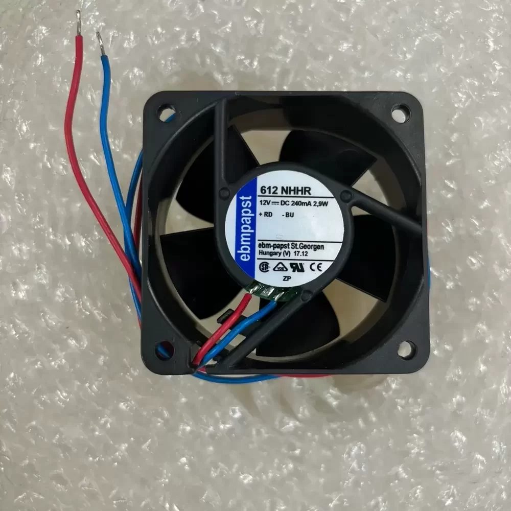 612NHHR ebm-papst 12VDC 60x60x25mm 2.9W Axial Fan