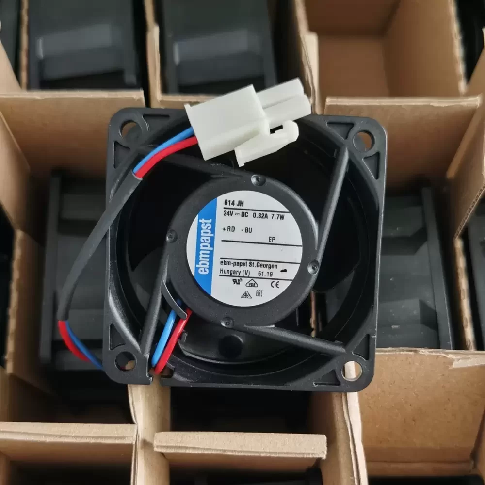 614JH ebm-papst 24VDC 60x60x32mm 7.7W DC Axial Fan