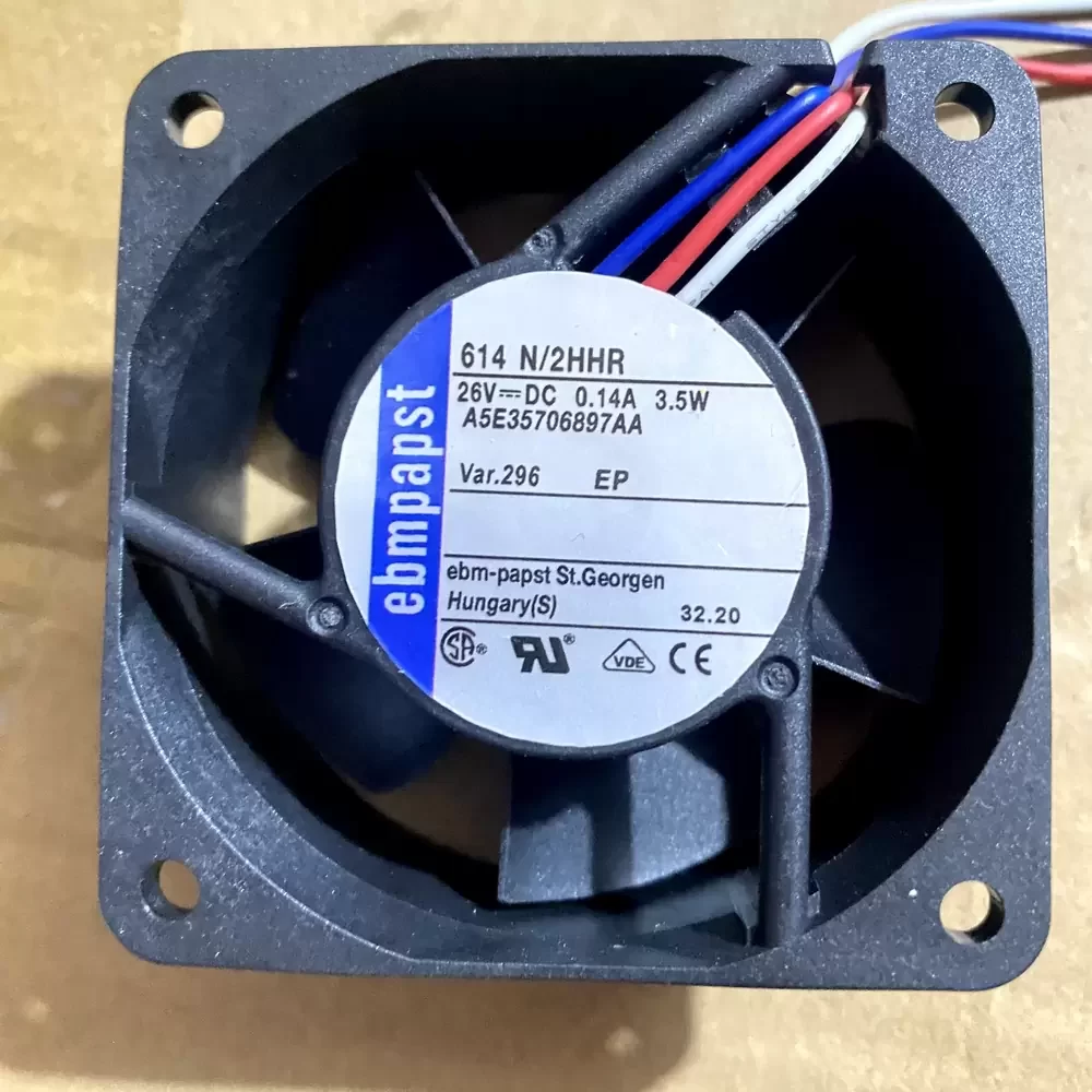 614N/2HHR-296 ebm-papst 26VDC 60x60x25mm Axial Fan