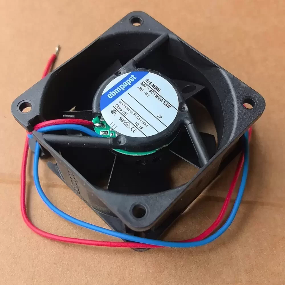 614NGHH ebm-papst 24VDC 60x60x25mm 3.6W Axial Fan 614NGHH ebm-papst 24VDC 60x60x25mm 3.6W Axial Fan