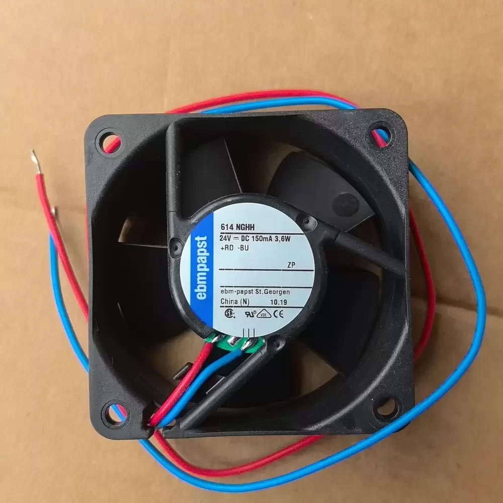 614NGHH ebm-papst 24VDC 60x60x25mm 3.6W Axial Fan