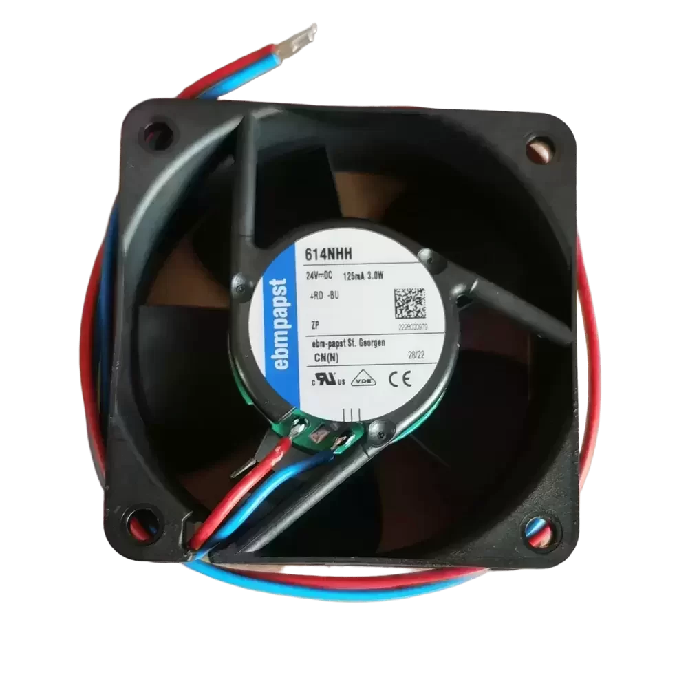 614NHH ebm-papst 24VDC 60x60x25mm Compact Axial Fan