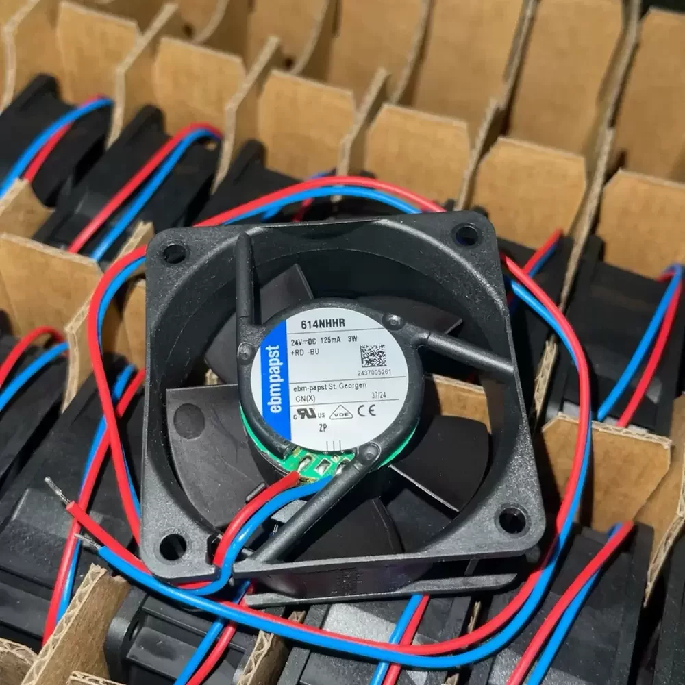 614NHHR ebm-papst 24VDC 60x60x25mm 3W Compact Axial Fan