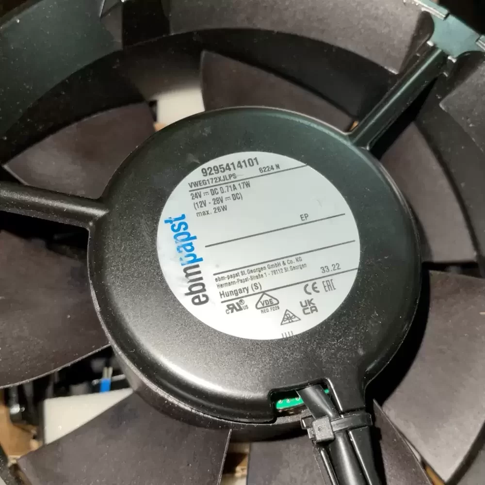 6224N ebmpapst 24VDC 172x51mm 17W Round Axial Fan 6224N ebmpapst 24VDC 172x51mm 17W Round Axial Fan