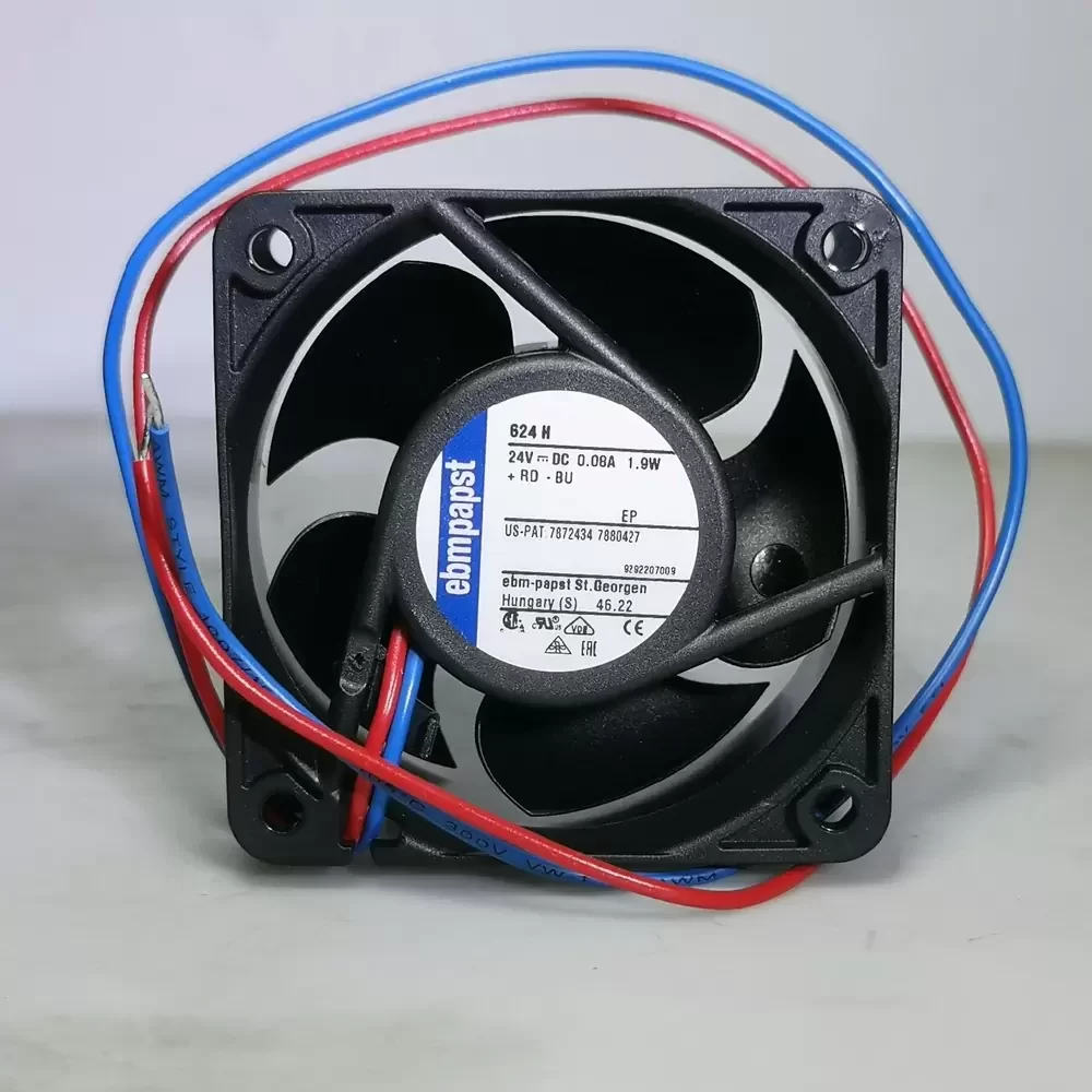 624H ebm-papst 24VDC 60x60x25mm Cooling Axial Fan