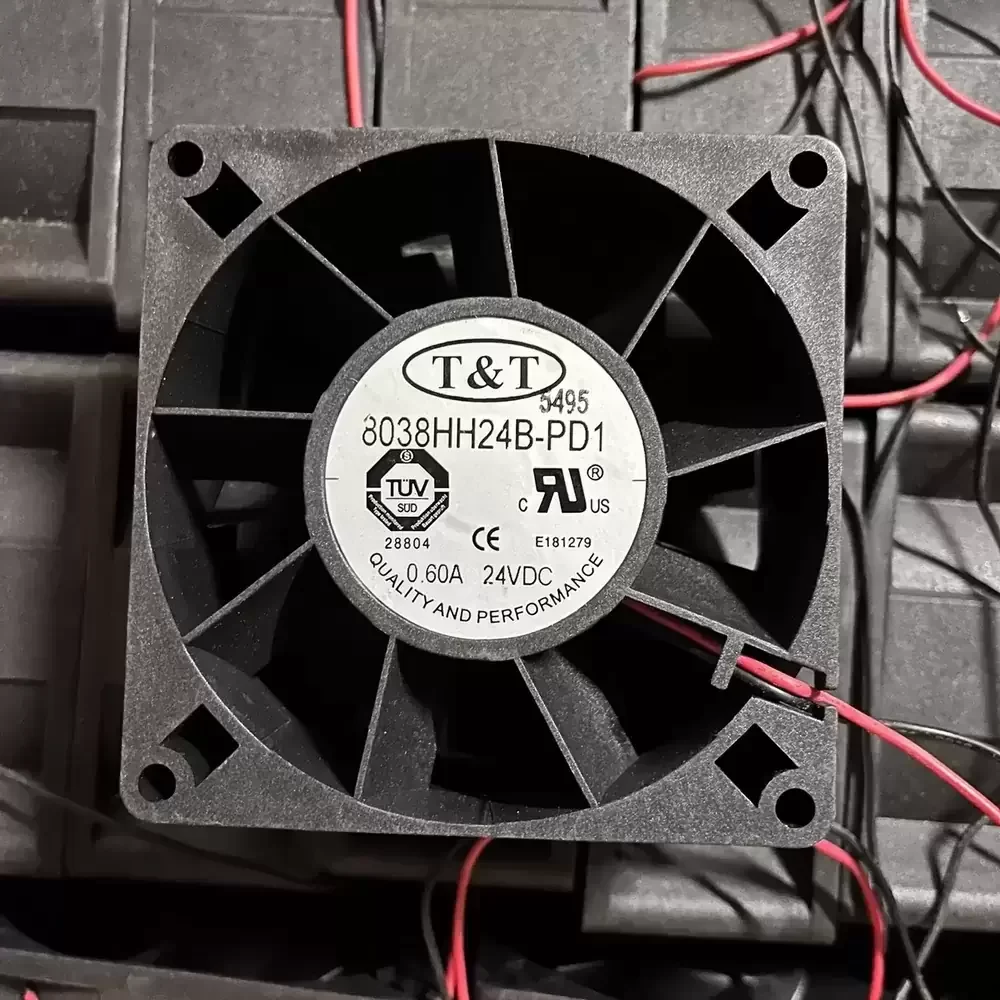 8038HH24B-PD1 T&T 24VDC 80x80x38mm High Pressure Axial Fan