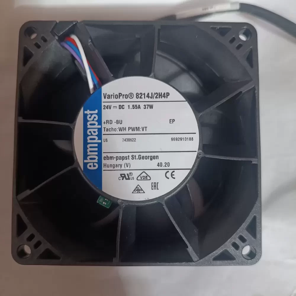 8214J/2H4P ebm-papst 24VDC 80x38mm PWM Axial Fan 8214J/2H4P ebm-papst 24VDC 80x38mm PWM Axial Fan
