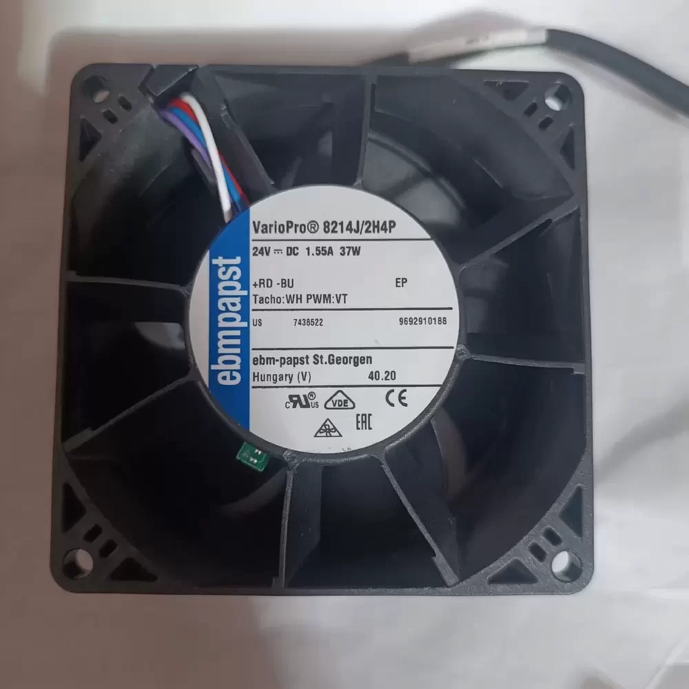 8214J/2H4P ebm-papst 24VDC 80x38mm PWM Axial Fan