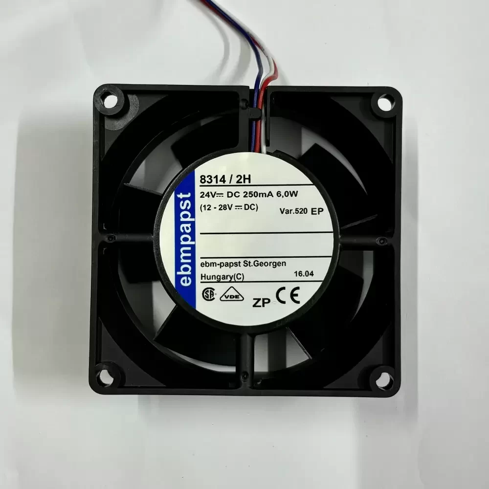8314/2H ebm-papst 24VDC 80x80x32mm 0.25A Axial Fan