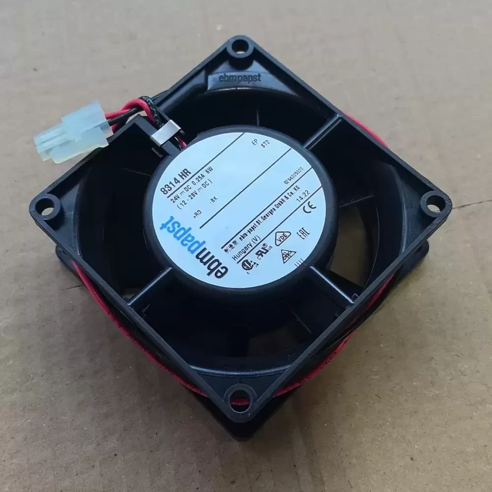 8314HR ebm-papst 24VDC 80x80x32mm 6W Axial Fan 8314HR ebm-papst 24VDC 80x80x32mm 6W Axial Fan