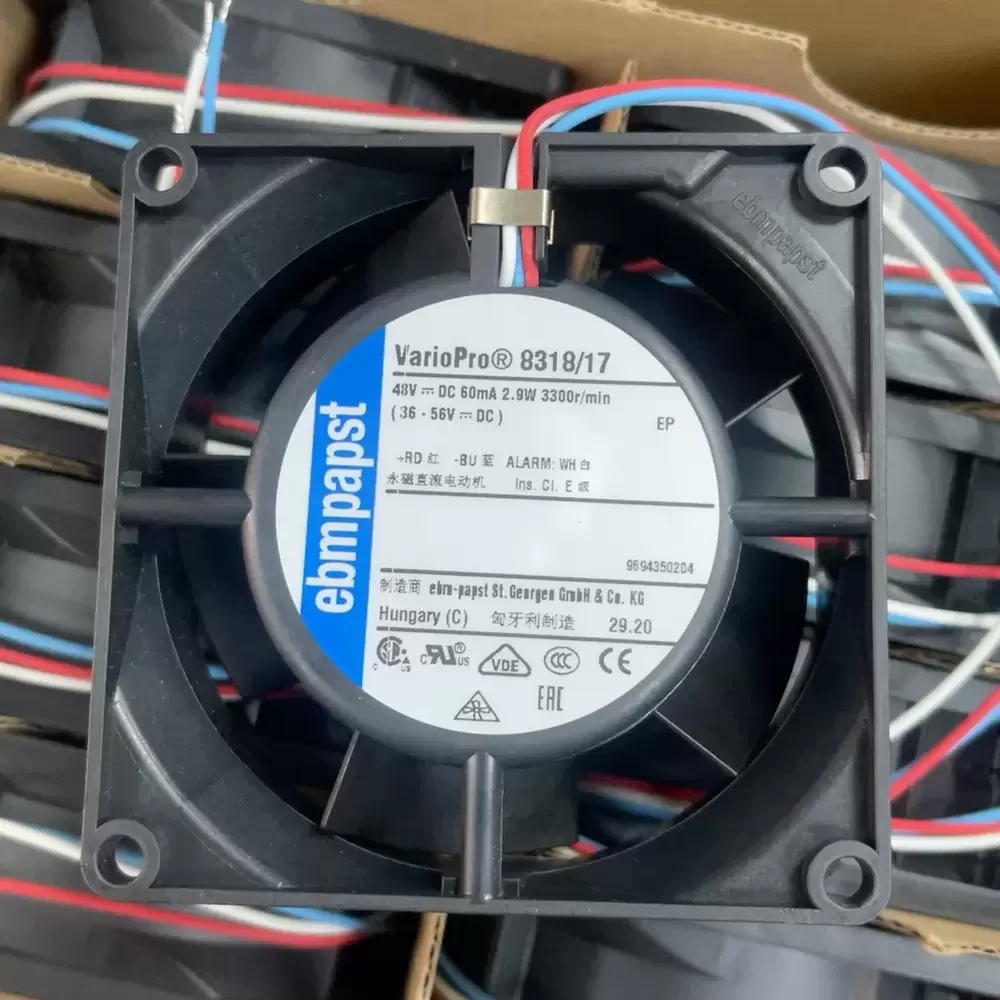 8318/17 ebm-papst 48V 2.9W 3300RPM Industrial Fan