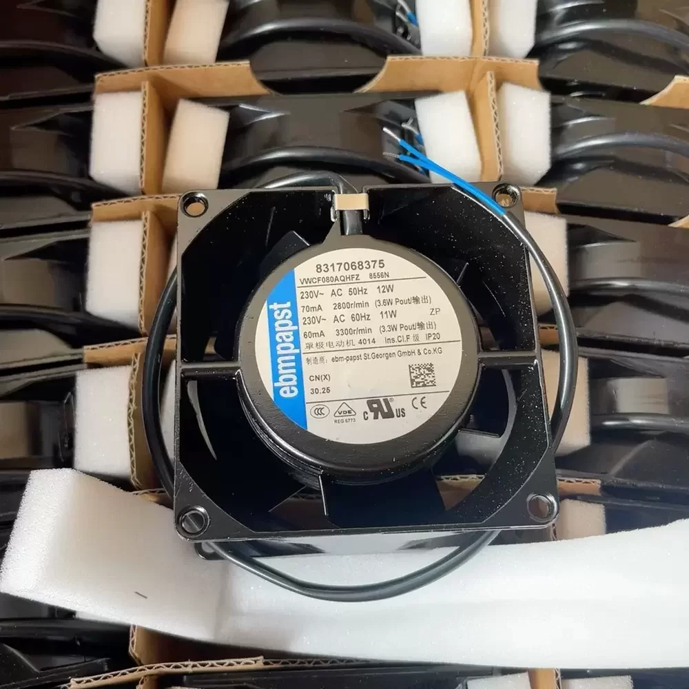 8556N ebmpapst 230VAC 80x80x38mm High Temp Axial Fan