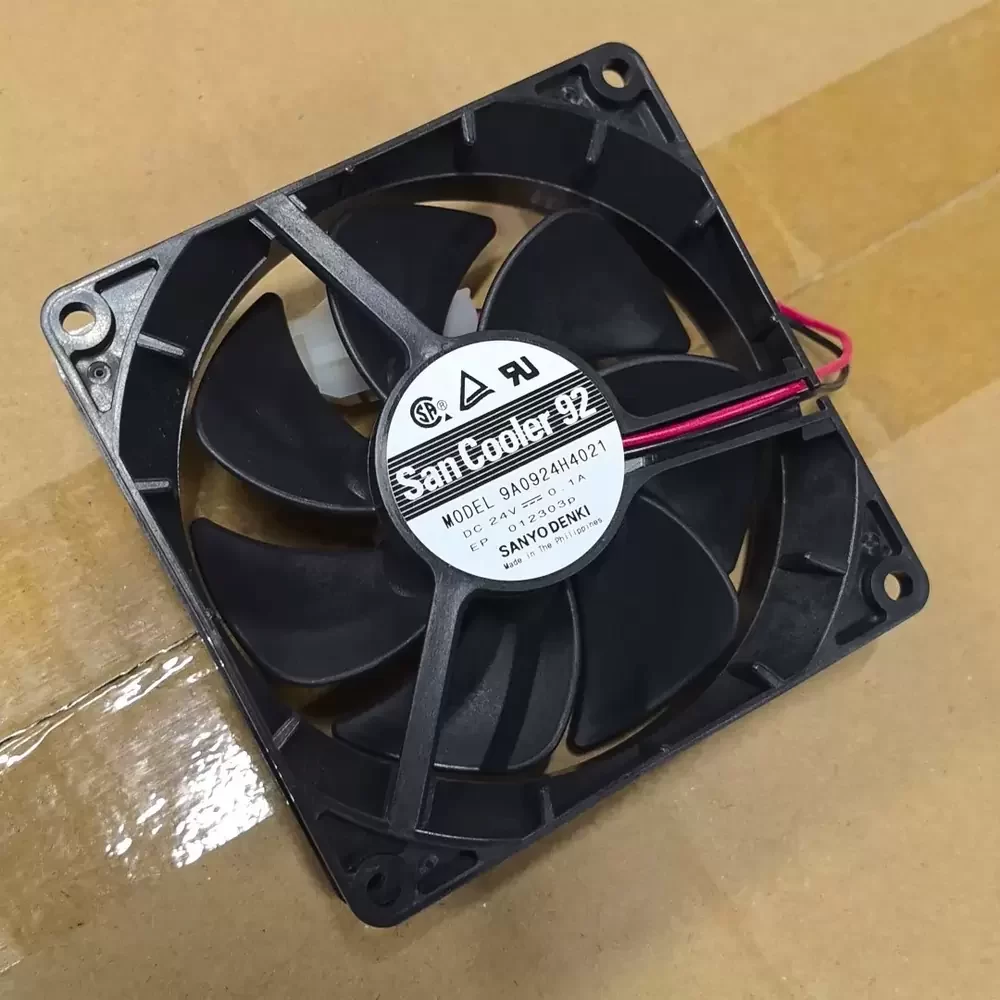 9A0924H4021 Sanyo Denki 24VDC 92x92x25mm Axial Fan 9A0924H4021 Sanyo Denki 24VDC 92x92x25mm Axial Fan