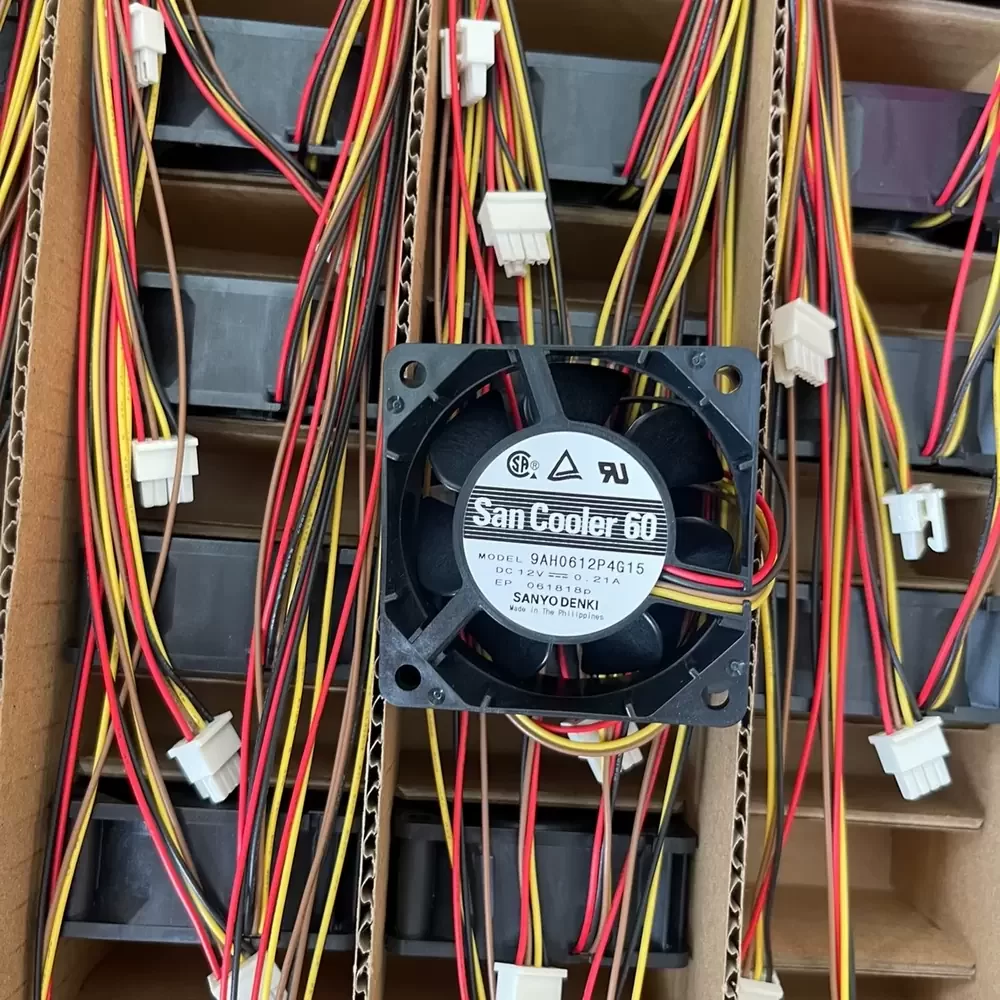 9AH0612P4G15 Sanyo Denki 12VDC 60x60x25mm PWM Axial Fan