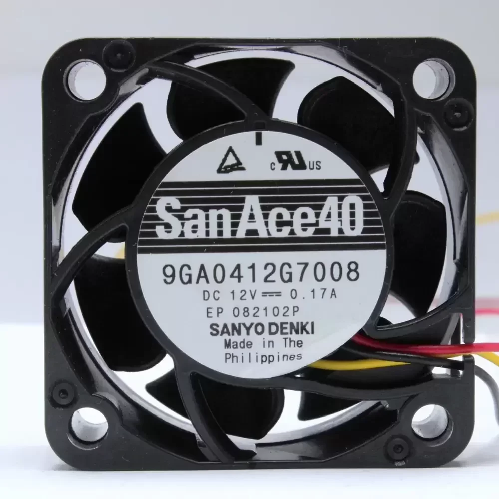 9GA0412G7008 Sanyo Denki 12VDC 0.17A 40x40x28mm Axial Fan