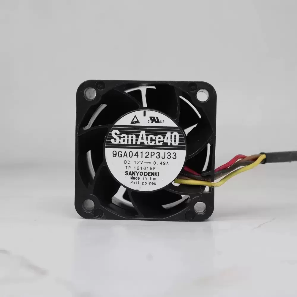 9GA0412P3J32 Sanyo Denki 12VDC 40x40x28mm PWM Axial Fan
