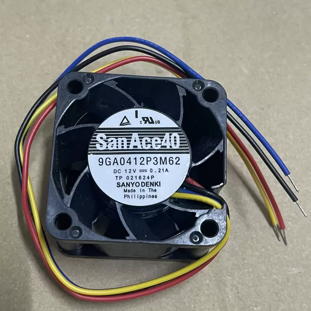 9GA0412P3M62 Sanyo Denki 12VDC 40x40x28mm PWM Axial Fan