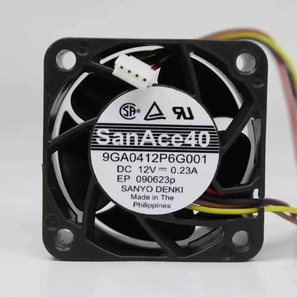 9GA0412P6G001 Sanyo Denki 12VDC 40x40x28mm PWM Axial Fan