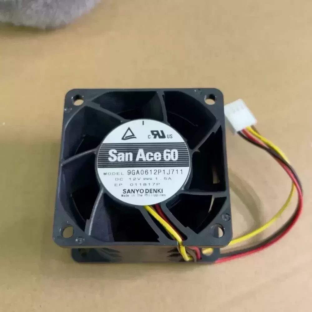9GA0612P1J711 Sanyo Denki 12VDC 60x60x38mm PWM Axial Fan