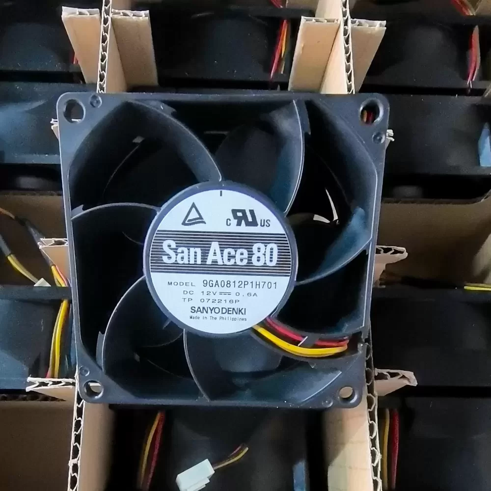 9GA0812P1H701 Sanyo 12VDC 80x80x38mm PWM Axial Fan