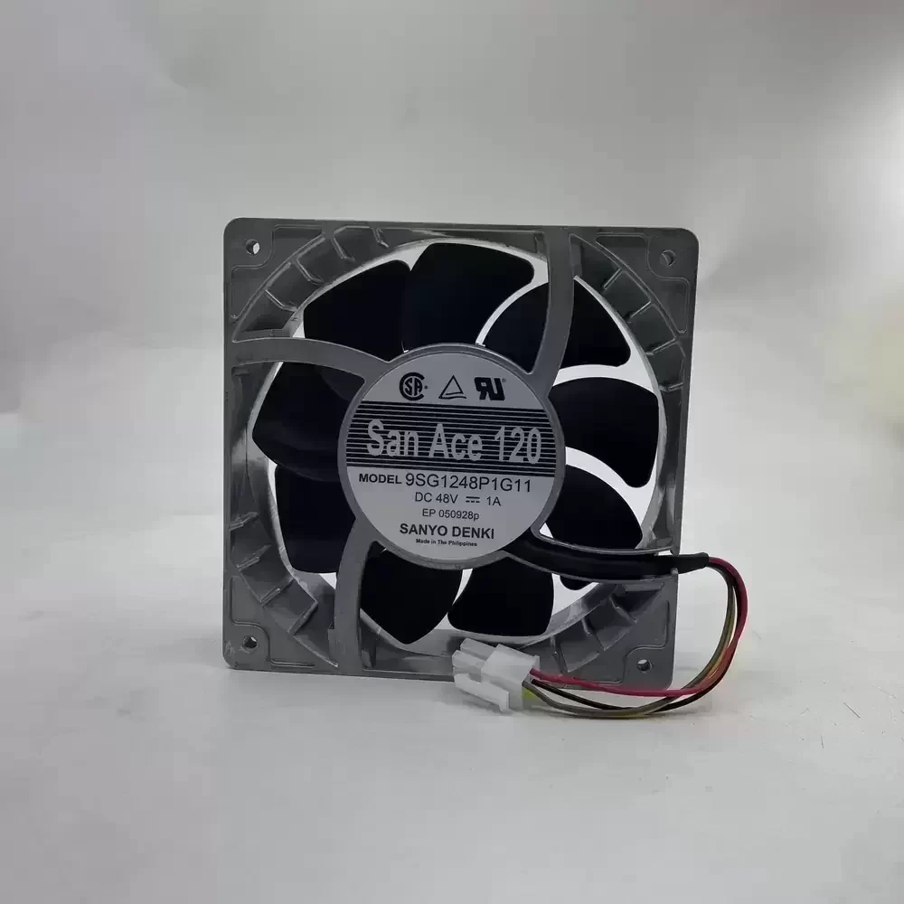 9GS1248P1G11 Sanyo Denki 48VDC 120x120x38mm PWM Axial Fan