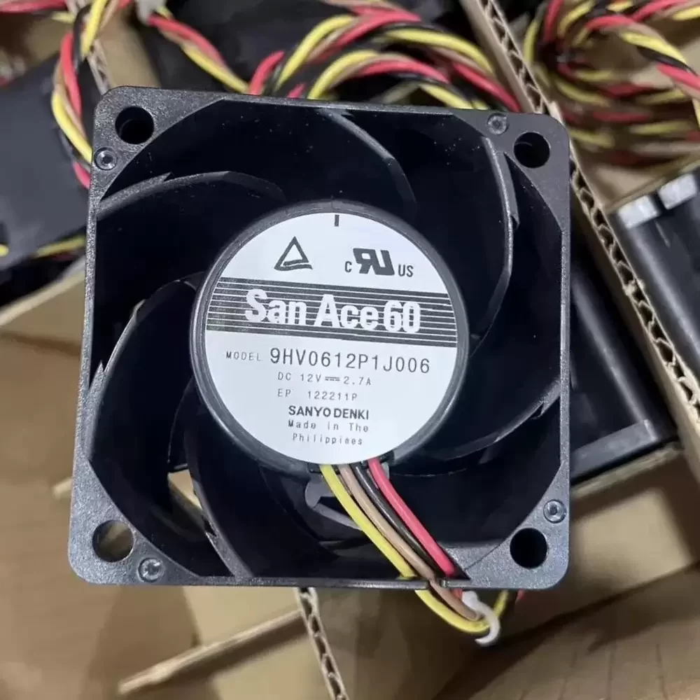 9HV0612P1J006 Sanyo Denki 12VDC 60x60x38mm PWM Axial Fan
