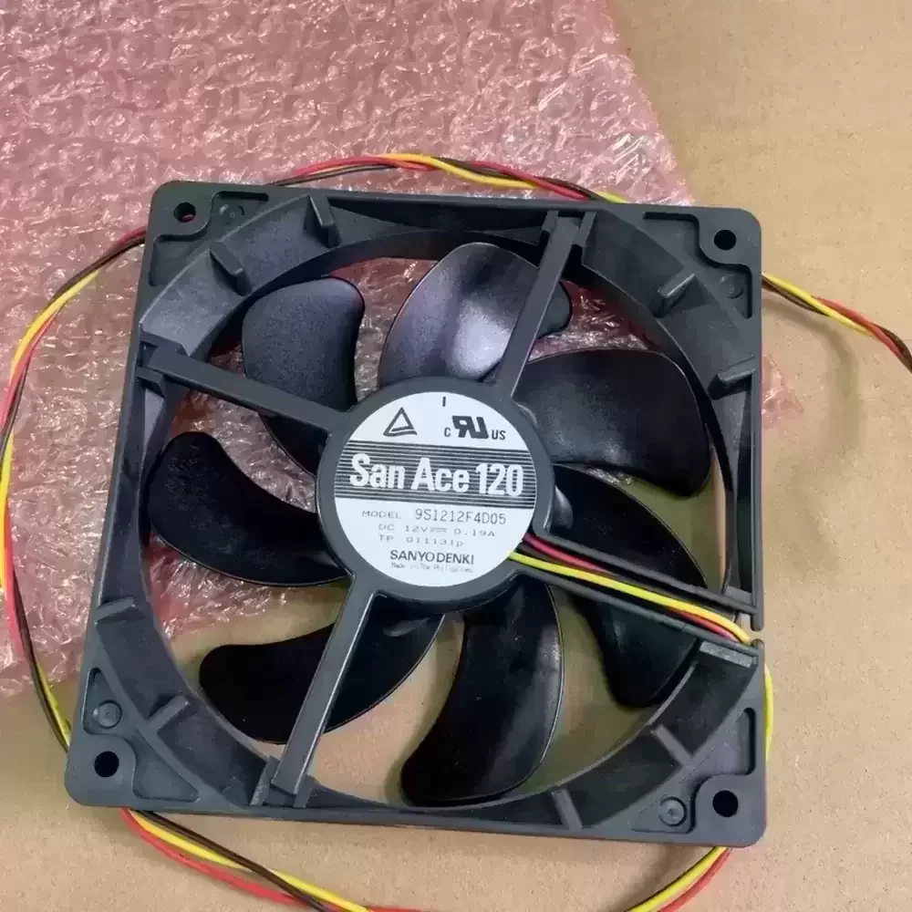 9S1212F4D05 Sanyo Denki 12VDC 120x120x25mm 0.19A Axial Fan