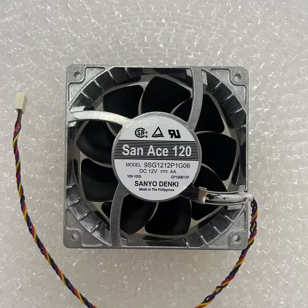 9SG1212P1G06 Sanyo Denki 12VDC 120x120x38mm PWM Axial Fan