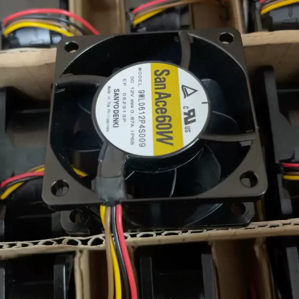9WL0612P4S009 Sanyo 12VDC 60x60x25mm IP68 Axial Fan 9WL0612P4S009 Sanyo 12VDC 60x60x25mm IP68 Axial Fan