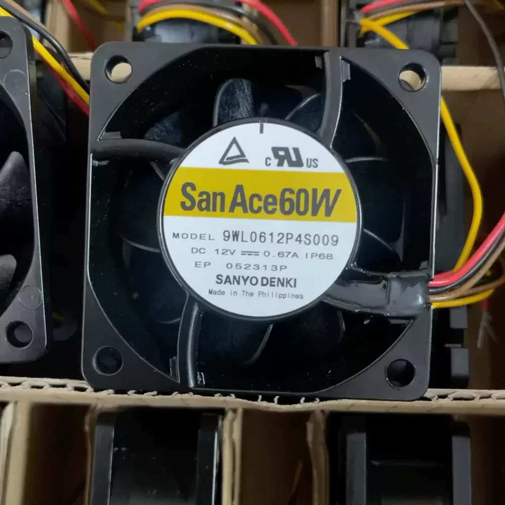 9WL0612P4S009 Sanyo 12VDC 60x60x25mm IP68 Axial Fan