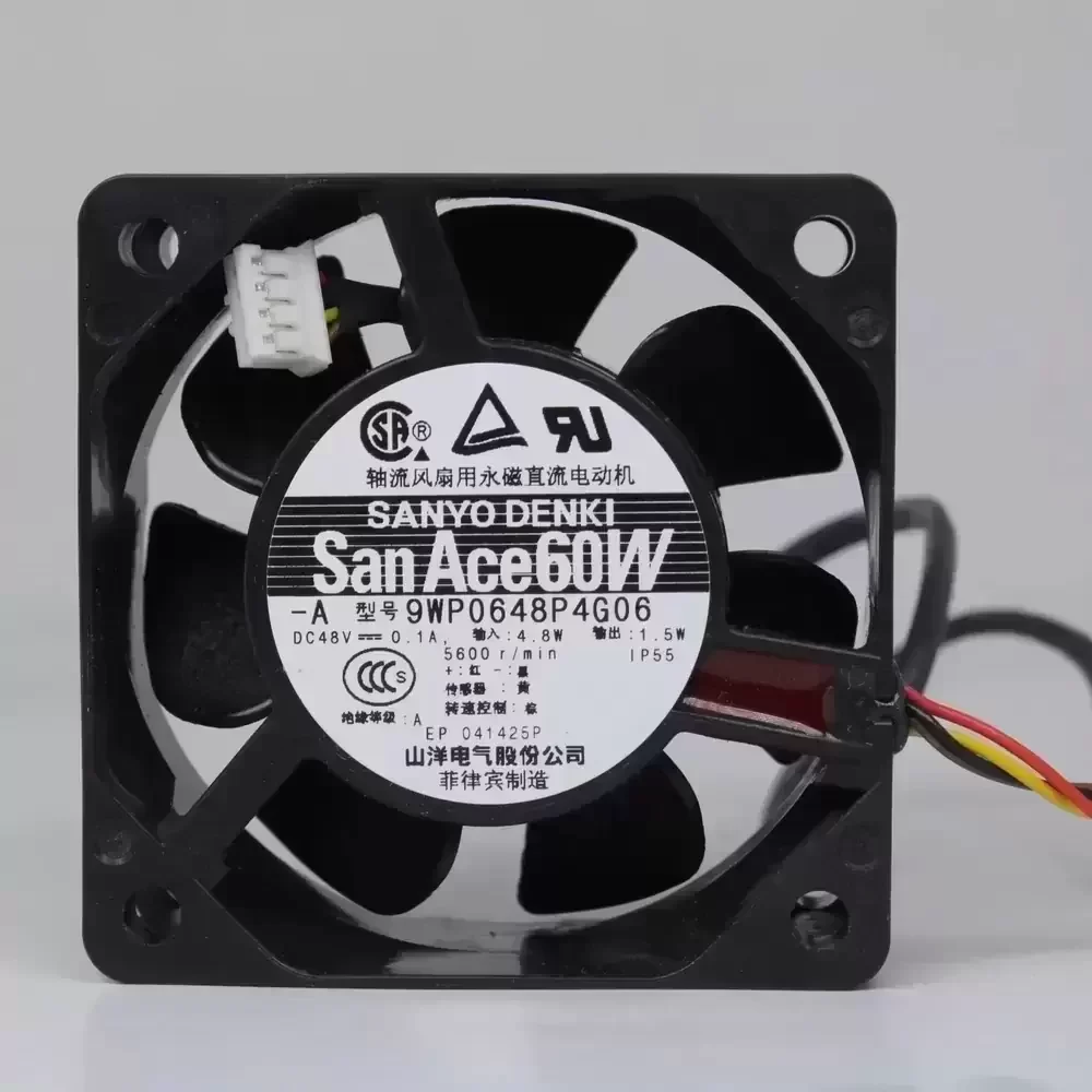 9WP0648P4G06 Sanyo Denki 48VDC 60x60x25mm IP55 Axial Fan