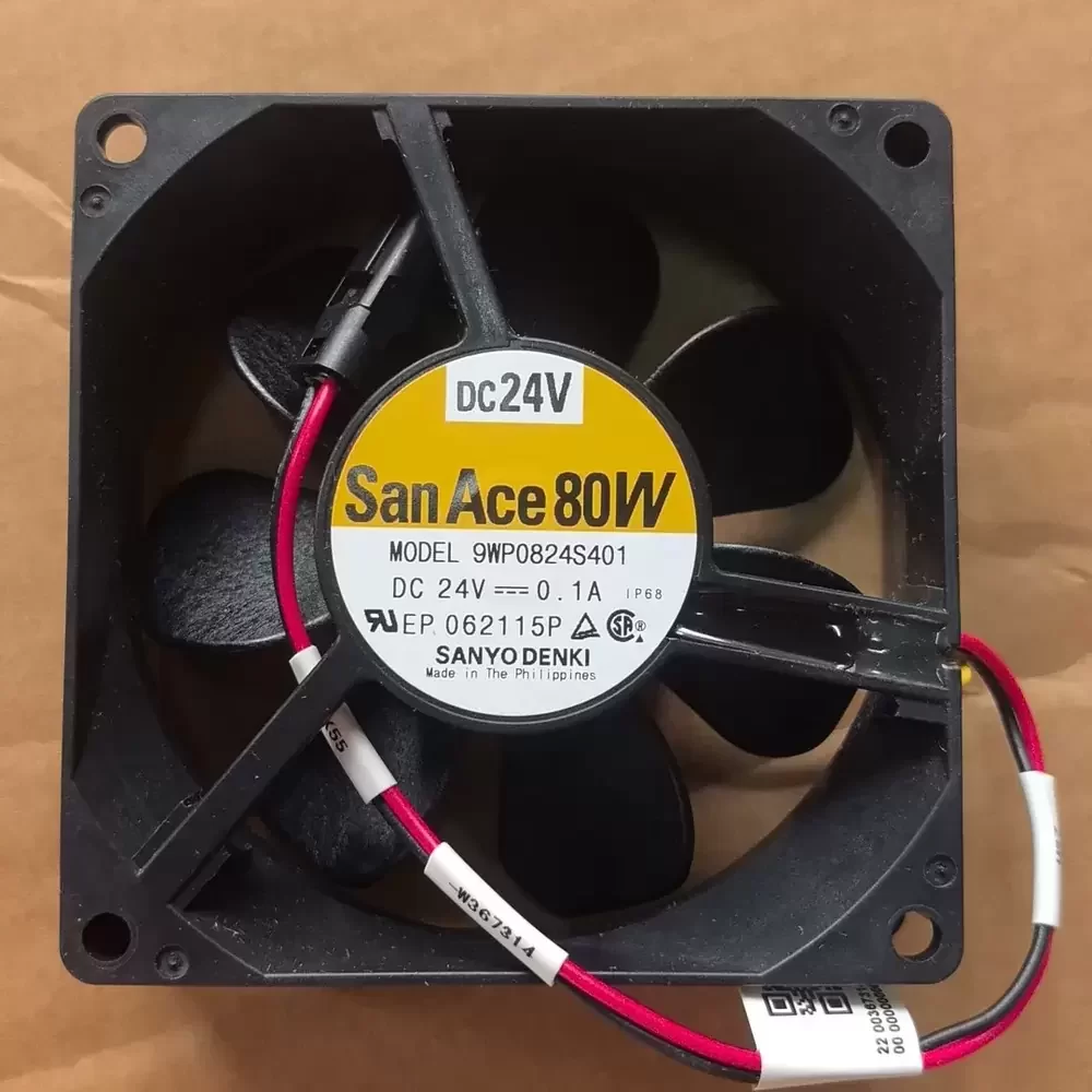 9WP0824S401 Sanyo Denki 24VDC 80x80mm IP68 Axial Fan