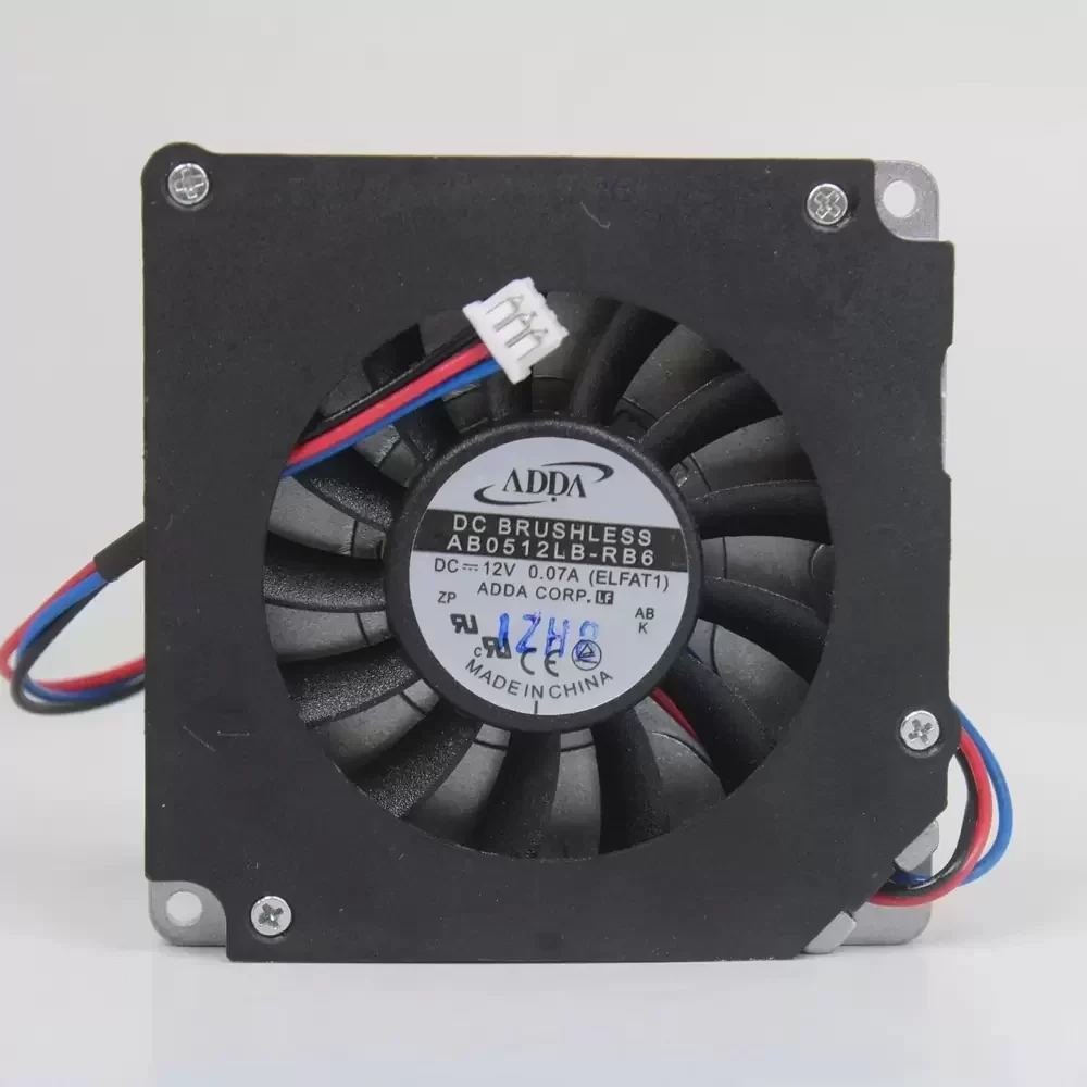 AB0512LB-RB6 ADDA 12VDC 50x50x15mm Low Noise DC Blower Fan