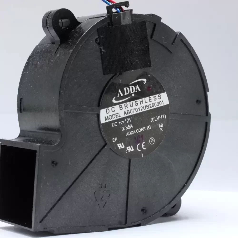 AB07012UB250301 ADDA 12VDC 70x70x25mm Blower Fan AB07012UB250301 ADDA 12VDC 70x70x25mm Blower Fan
