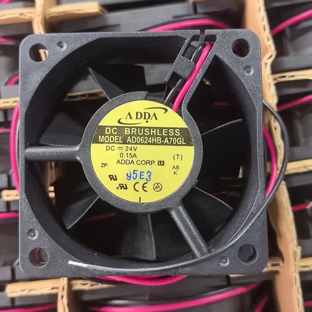AD0624HB-A70GL ADDA 24VDC 60x60x25mm Brushless Axial Fan