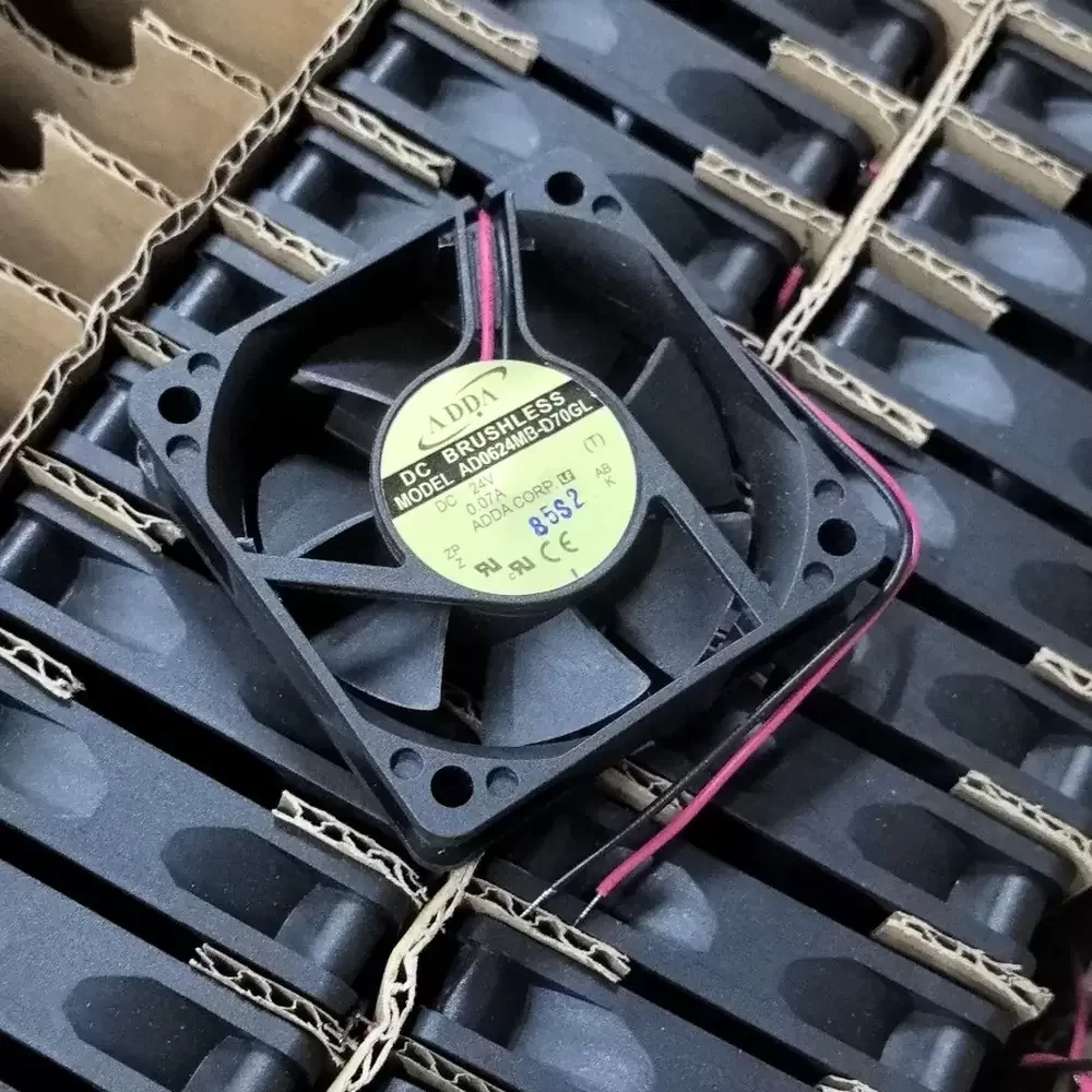 AD0624MB-D70GL ADDA 24VDC 60x60x15mm Brushless Axial Fan AD0624MB-D70GL ADDA 24VDC 60x60x15mm Brushless Axial Fan