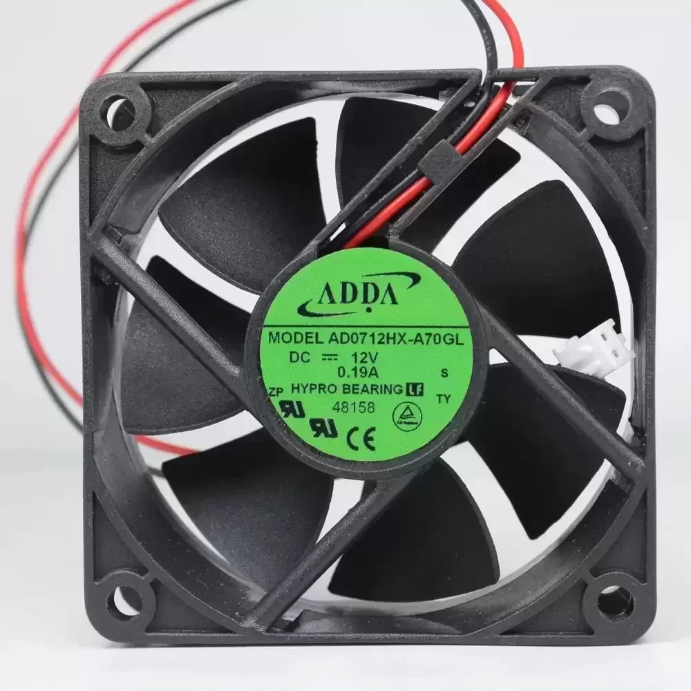 AD0712HX-A70GL ADDA 12VDC 70x70x25mm Hypro Bearing Axial Fan