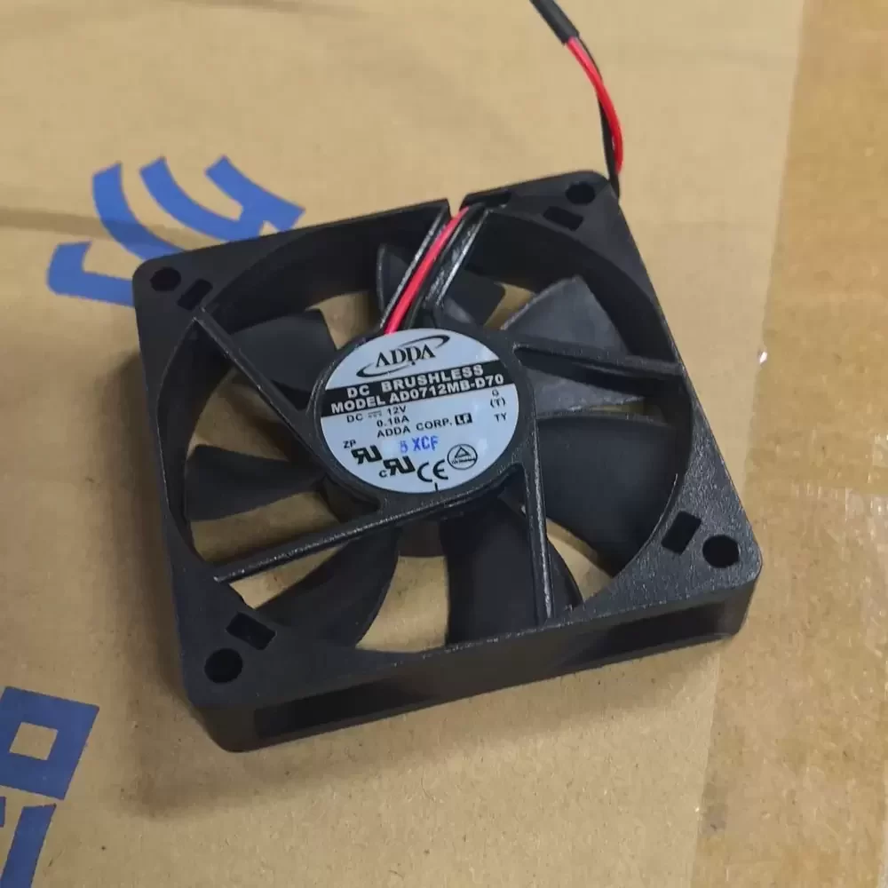 AD0712MB-D70 ADDA 12VDC 70x70x15mm 2-Wire Axial Fan AD0712MB-D70 ADDA 12VDC 70x70x15mm 2-Wire Axial Fan