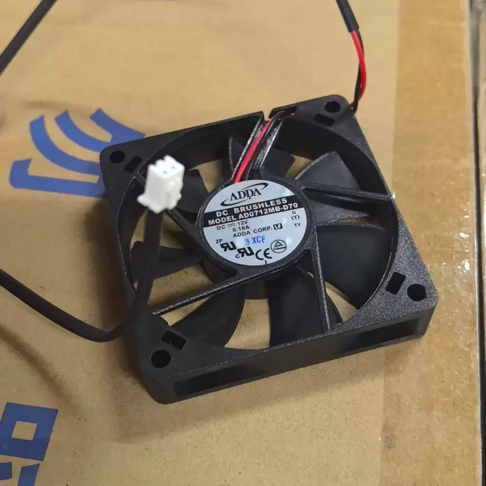 AD0712MB-D70 ADDA 12VDC 70x70x15mm 2-Wire Axial Fan AD0712MB-D70 ADDA 12VDC 70x70x15mm 2-Wire Axial Fan