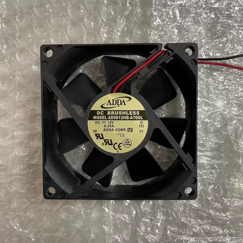 AD0812HB-A70GL ADDA 12VDC 80x80x25mm Cooling Axial Fan