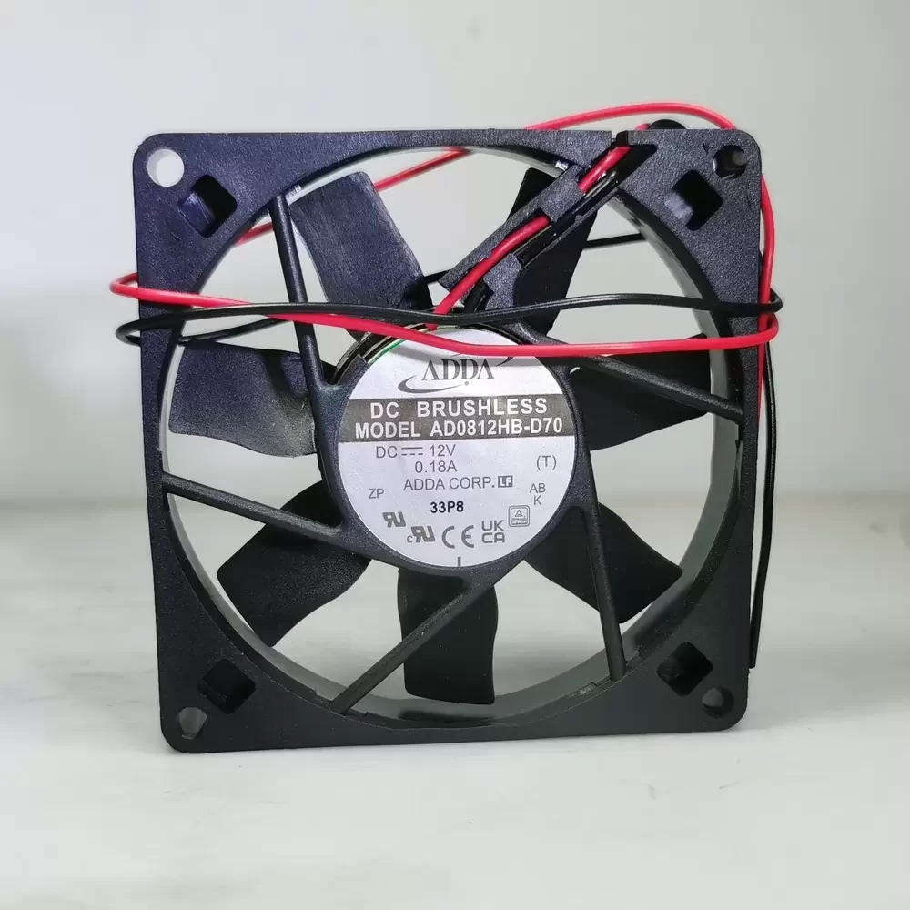 AD0812HB-D70 ADDA 12VDC 80x80x15mm Thin Axial Fan