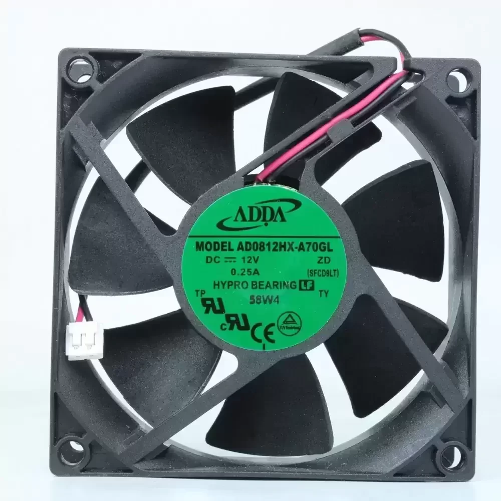 AD0812HX-A70GL ADDA 12VDC 0.25A 80x80x25mm Axial Fan