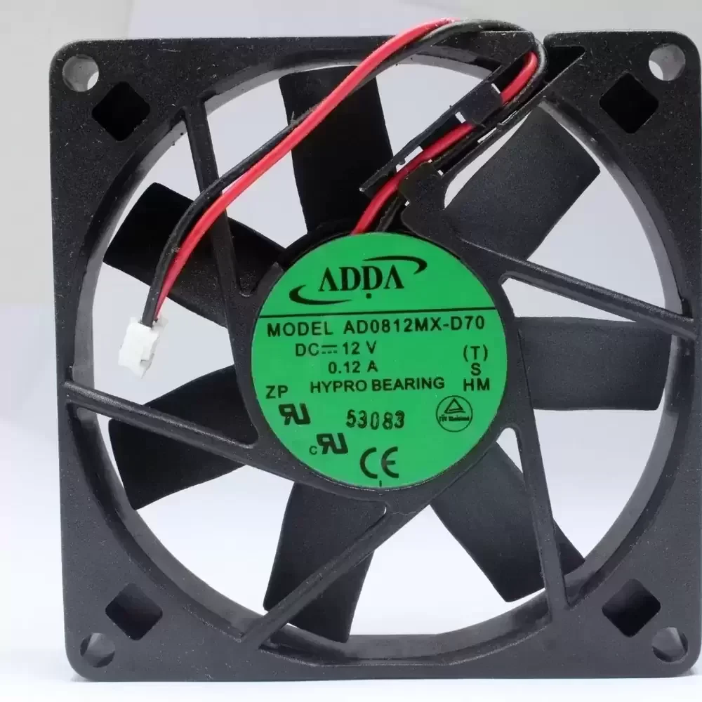 AD0812MX-D70 ADDA 12VDC 80x80x15mm Hypro Bearing Axial Fan