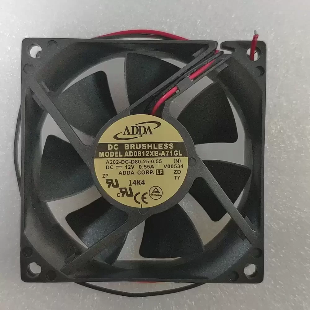 AD0812XB-A71GL ADDA 12VDC 80x80x25mm Axial Fan