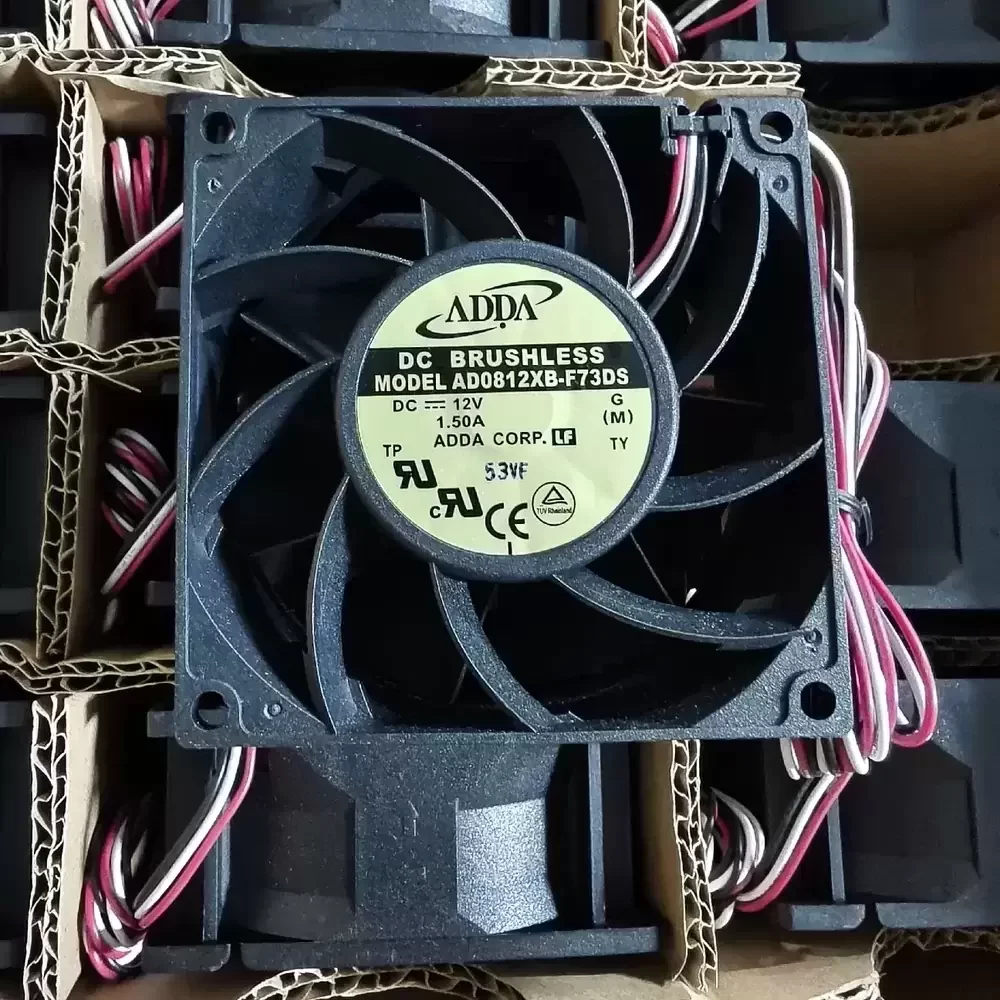 AD0812XB-F73DS ADDA 12VDC 80x80x38mm Server Axial Fan