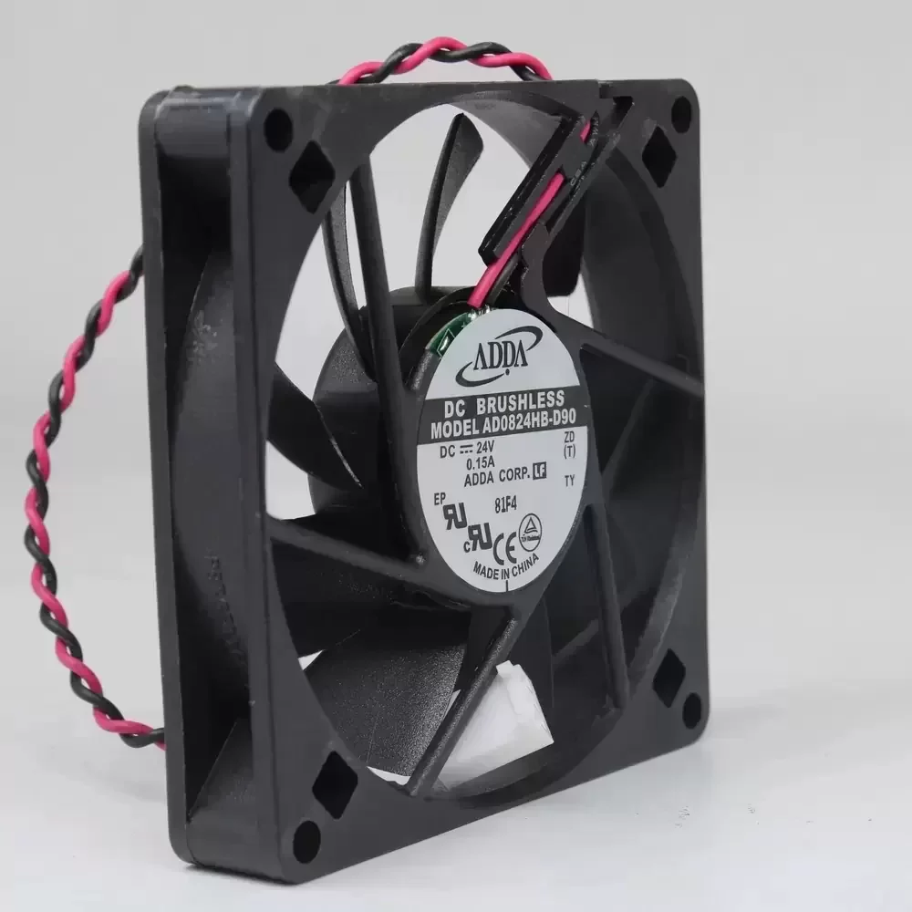 AD0824HB-D90 ADDA 24VDC 80x80x20mm Axial Cooling Fan AD0824HB-D90 ADDA 24VDC 80x80x20mm Axial Cooling Fan