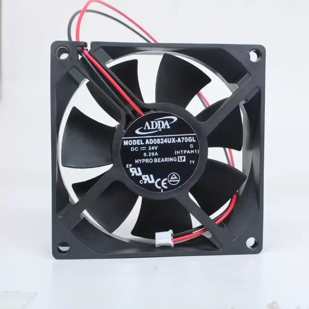 AD0824UX-A70GL ADDA 24VDC 80x80x25mm 2-Wire Axial Fan