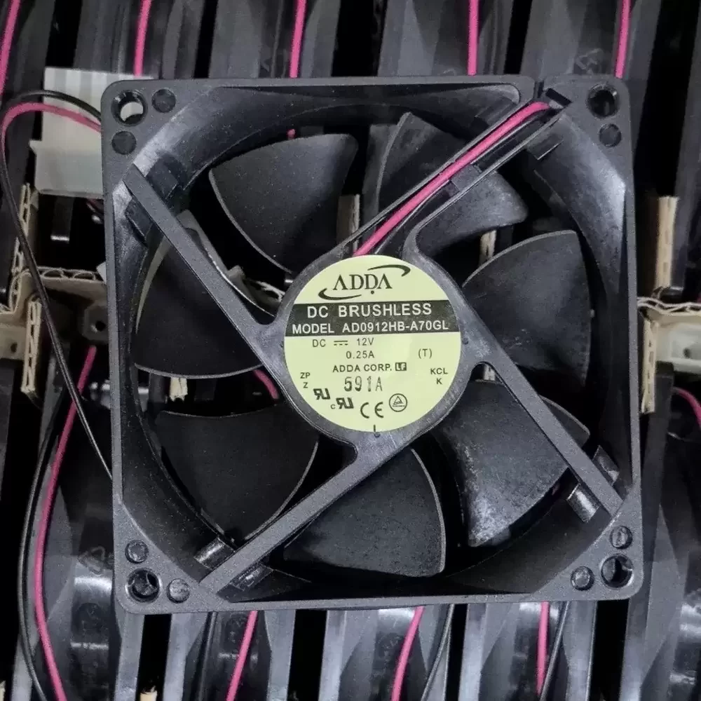 AD0912HB-A70GL ADDA 12VDC 92x92x25mm Brushless Axial Fan