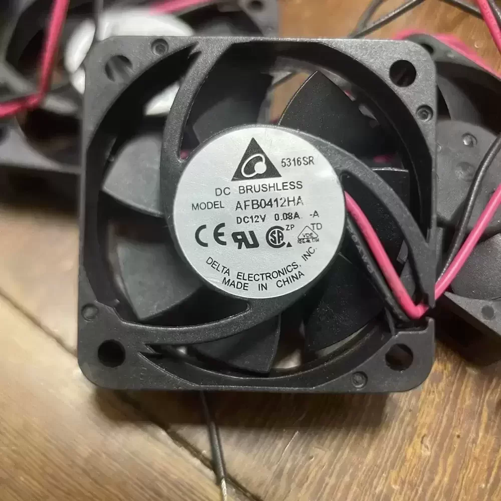 AFB0412HA-A Delta 12VDC 40x40x10mm 2-Wire Axial Fan